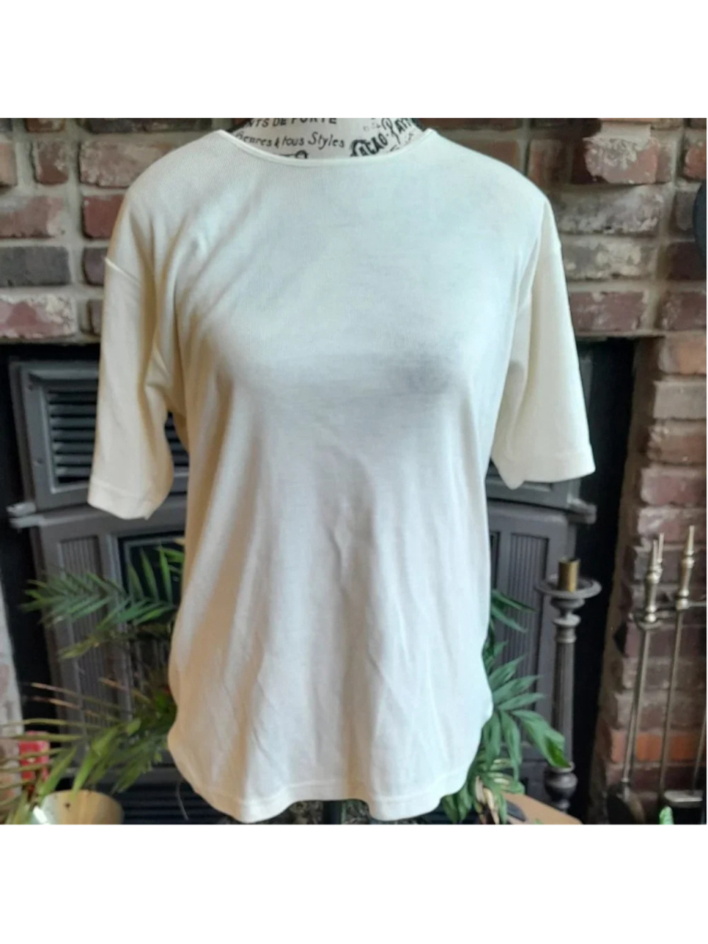 Vintage Nina Charles Knit Short Sleeve Top